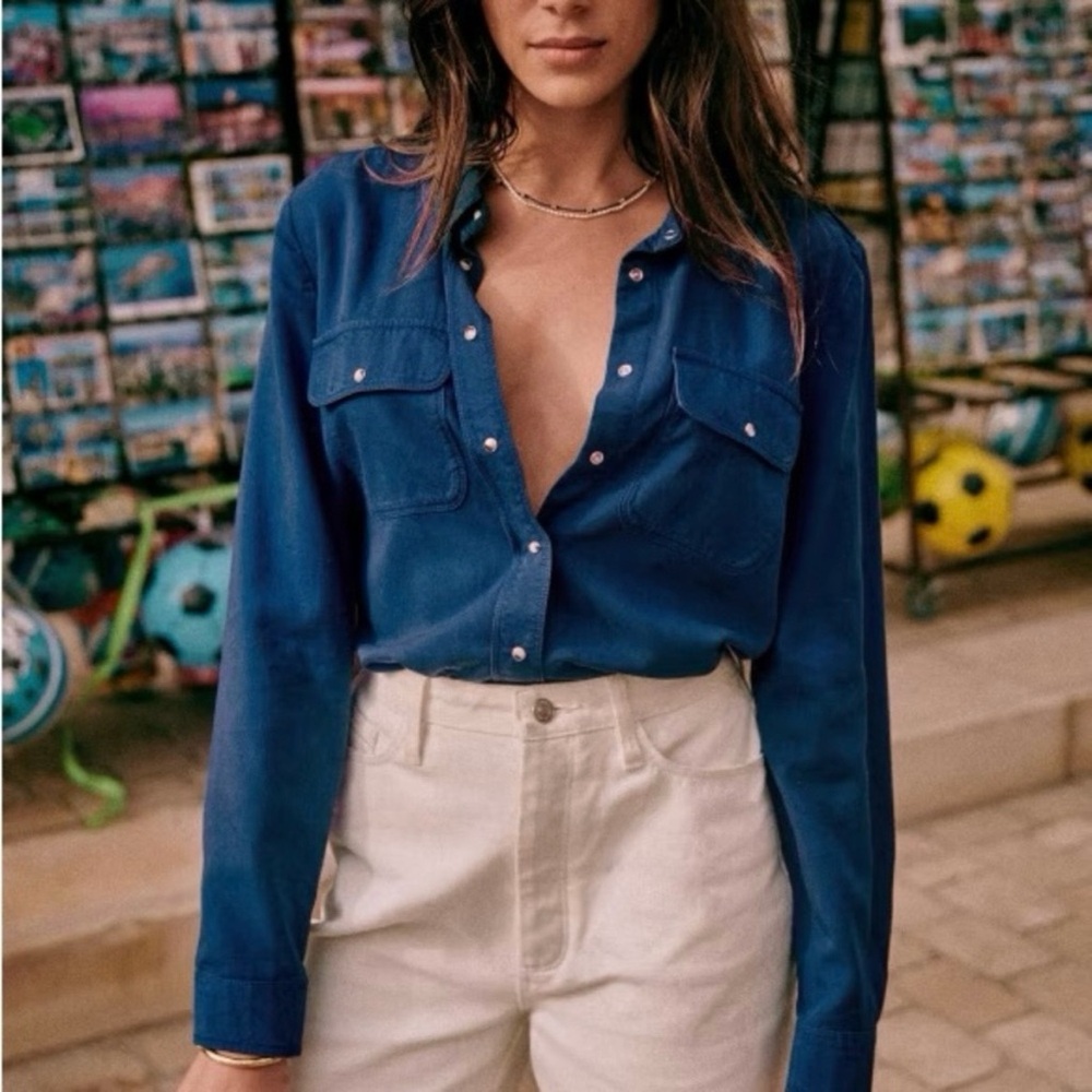 Sezane Davina shirt/ blouse. 36 (us 4-6)